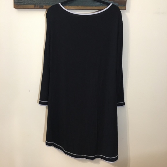 NWOT Nora Twips T-Shirt Off Shoulder Sleep Dress with Curved Hem Size Small - Picture 9 of 14